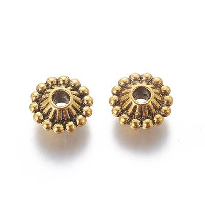 Tibetan Style Alloy Spacer Beads