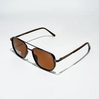 Back To School Sunglasses for Travel use, Fashion Fall/Summer 2025 Geometric Frame Double Beam Sun Protection Glasses Trends,...
