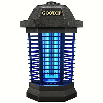 T6 Outdoor Electric Bug Zapper, Mosquito Zapper and Fly Trap, 3-Prong Plug, 90-130V, ABS Plastic Housing Insect Killers