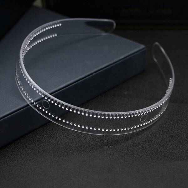 Transparent Plastic Hair Band Findings