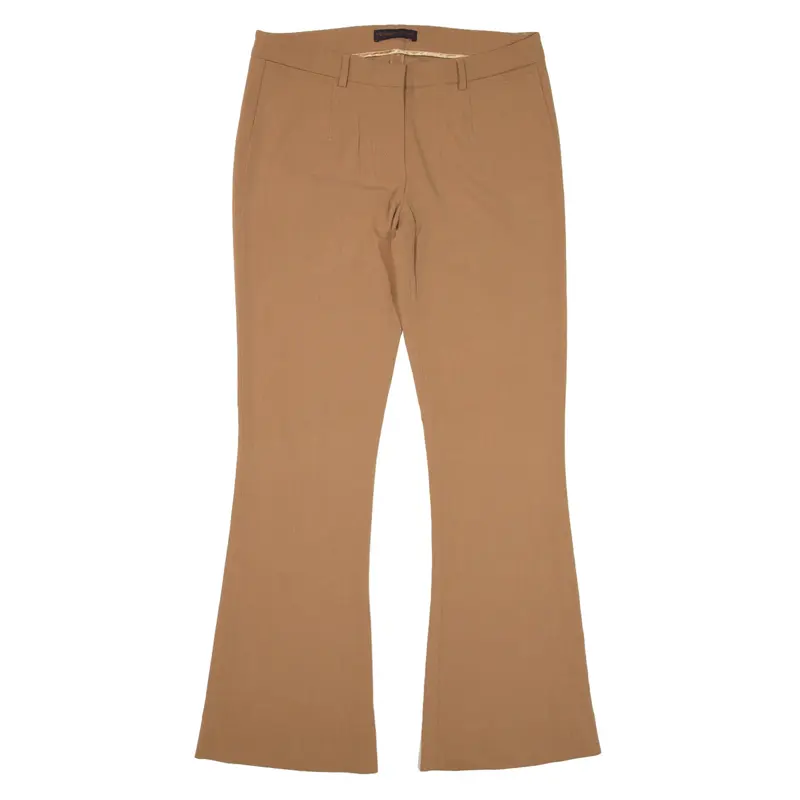 TRUSSARDI Trousers Brown Regular Flared Womens W30 L31