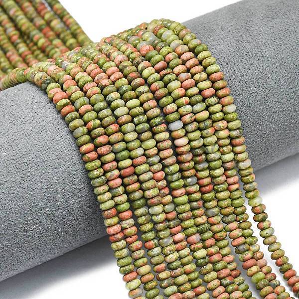 Natural Unakite Beads Strands