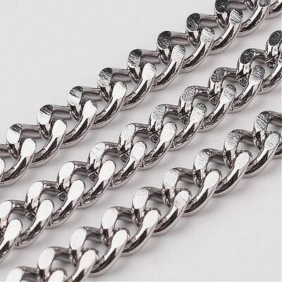Tarnish Resistant 304 Stainless Steel Cuban Link Chains