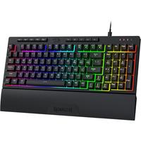 Redragon K515 Shiva RGB Membrane Gaming Keyboard, 98 Keys Mechanical-Feel Keyboard w/Smooth Linear Switch, On-Board Macro & D...