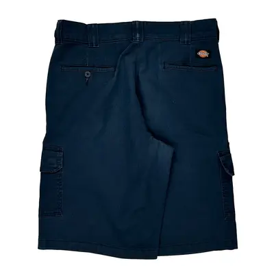 Dickies Cargo Shorts - 35? Waist Navy Cotton