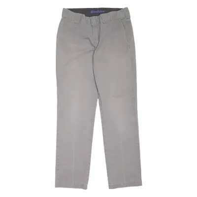 DICKIES Workwear Womens Trousers Grey Slim Tapered W28 L30