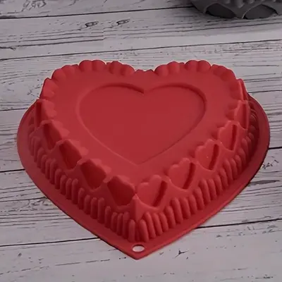 Heart Shaped Cake Pan, Creative Silicone Love Baking Pan Suitable for Oven, Baking Tools for Kitchen Home