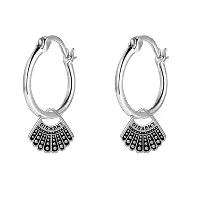 Sterling Silver Ginsberg Collar Hoop Earrings