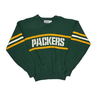 Green Bay Packers Pro Line Nfl Jumper - Large Green Wool Blend