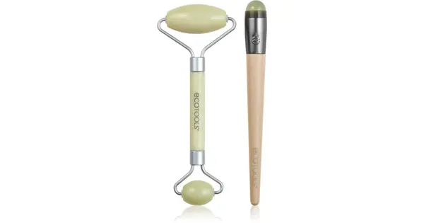 Ecotools Jade Duo Facial Massage Roller & Eye Contour Massage Tools 1Pcs