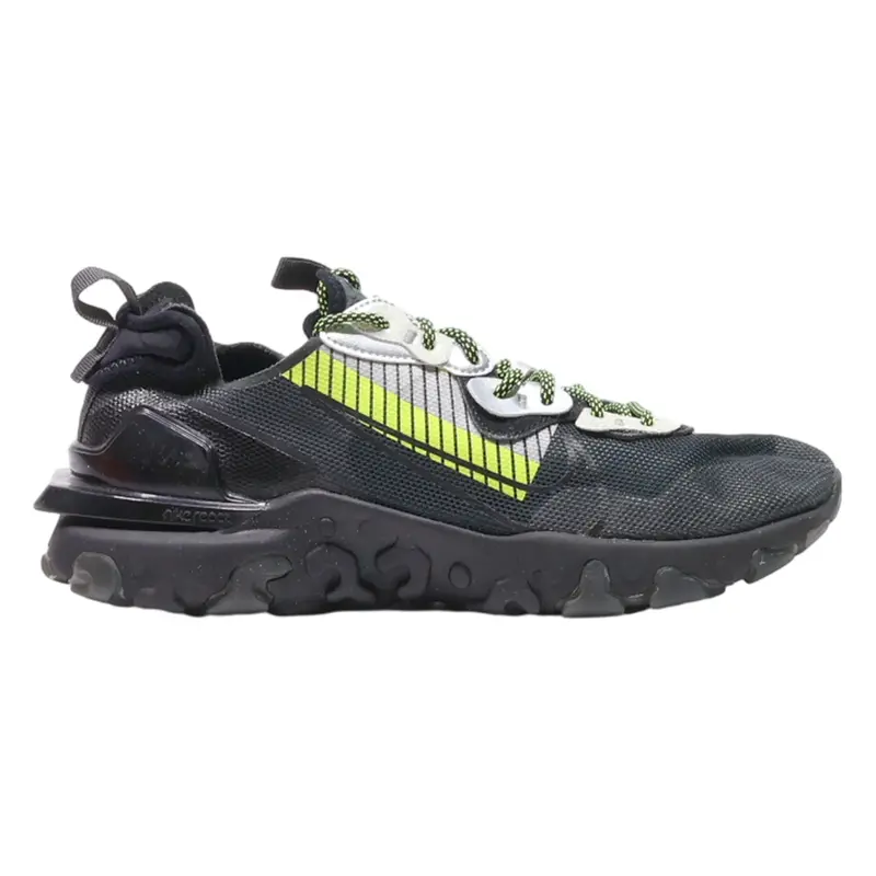 NIKE React Vision Sneaker Trainers Black Synthetic Mens UK 8.5