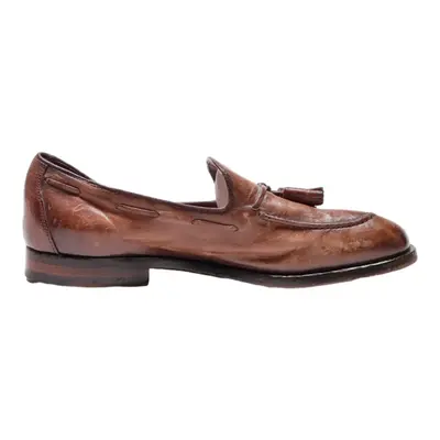 OFFICINE CREATIVE Loafer Shoes Brown Leather Mens UK 9.5