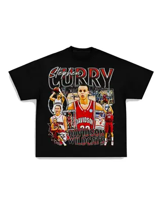 STEPHEN CURRY - DAVIDSON TEE Print Short Sleeve T-Shirt Menswear Stylish Basketball Top Man Tshirt Streetwear Shortsleeve Tro...