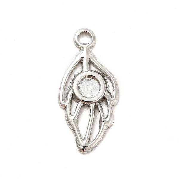 Non-Tarnish 304 Stainless Steel Pendant Cabochon Settings
