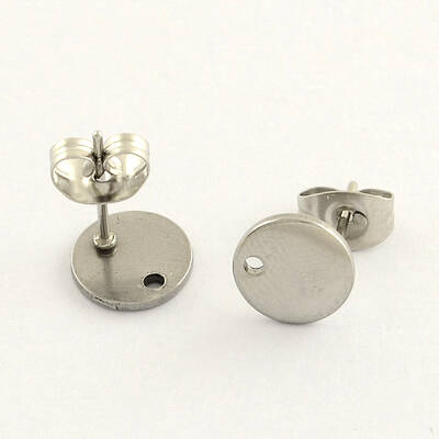 Non-Tarnish 304 Stainless Steel Stud Earring Findings