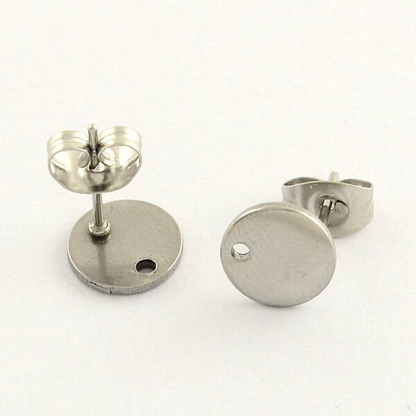 Non-Tarnish 304 Stainless Steel Stud Earring Findings