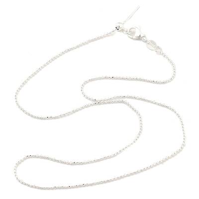 Adjustable Slider Brass Ball Chain Necklaces for Men Women