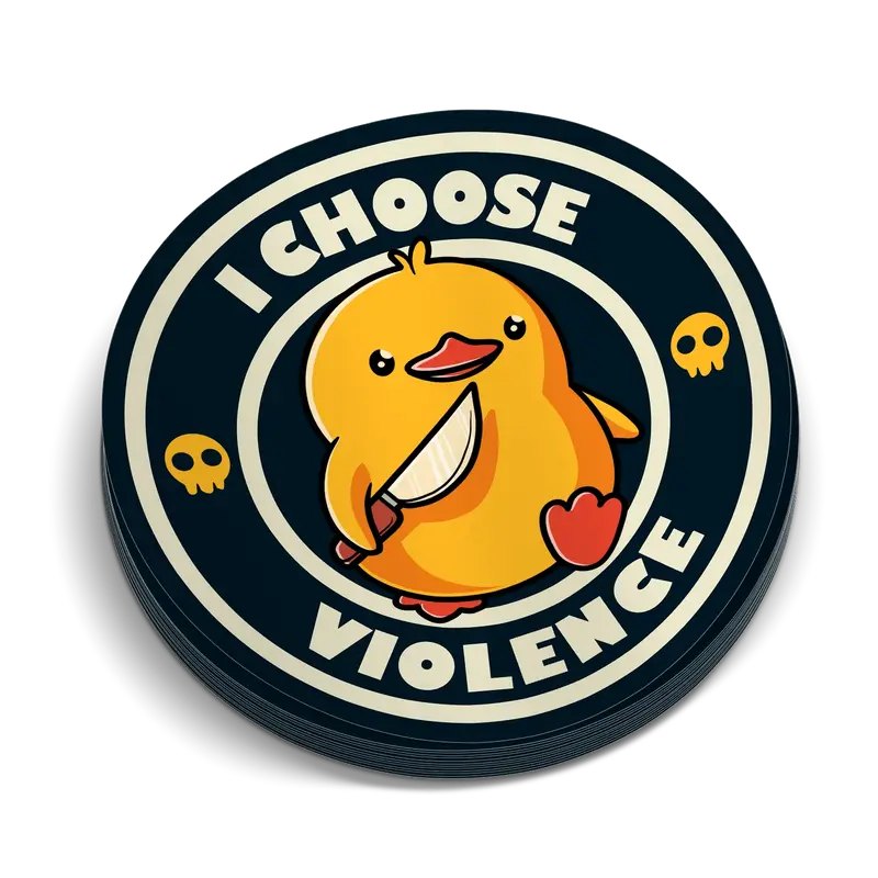 Violence  -  Hard Hat Decal