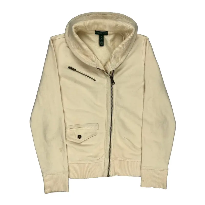 Ralph Lauren Zip Up - Small Cream Cotton
