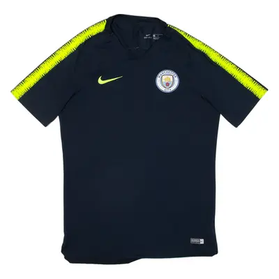 NIKE Manchester City Mens Football Shirt Jersey Blue M