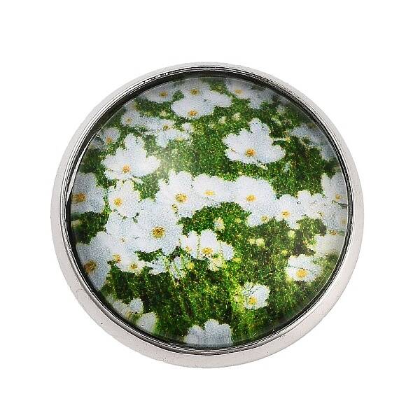Round Glass Brooches