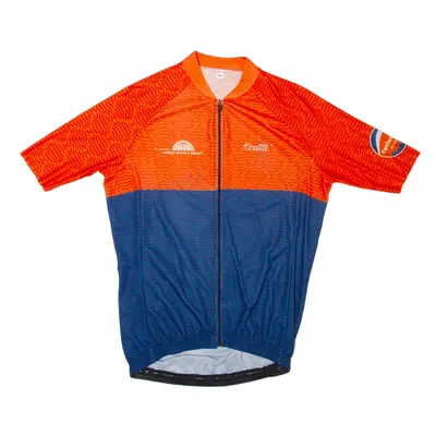 CYCLOTOUR Cycling Full Zip Mens Jersey Orange M