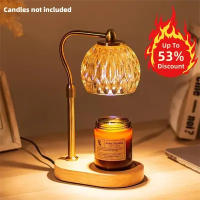 Candle Warmer Lamp with Timer: Dimmable Desk Lamp, for Scented Candle Jar Gift for Women Fragrance Vintage Home Decor Adjusta...