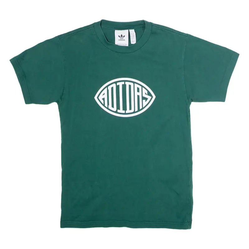 ADIDAS ORIGINALS Mens T-Shirt Green Crew Neck XXS