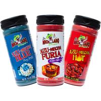 Snack BUNDLE Seasonings (3pk) Azu-Mecha Furia - Azu-Mecha Blue - Azu-Mecha Hot - Sr. Michelado Snack Seasonings - Bottles Fla...