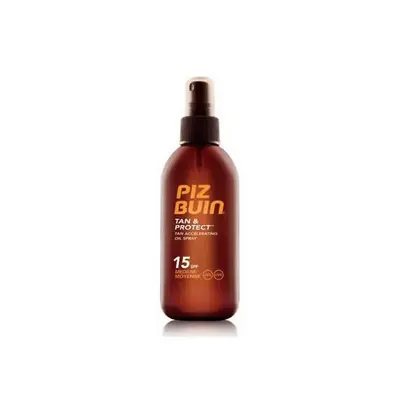 Piz Buin Tan And Protect Spray Olio Acceleratore di Abbronzatura SPF15 150ml