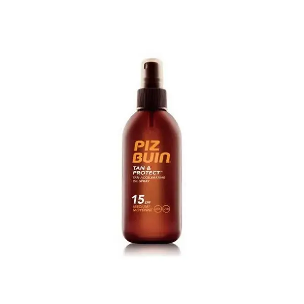 Piz Buin Tan And Protect Spray Olio Acceleratore di Abbronzatura SPF15 150ml