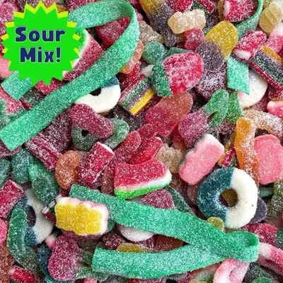 Sour Gummy Variety Snack - Candy Snack! - Sour Lovers Mix - Choose Your Own Size & Mix - Delicious Gummy Treats - Perfect for...
