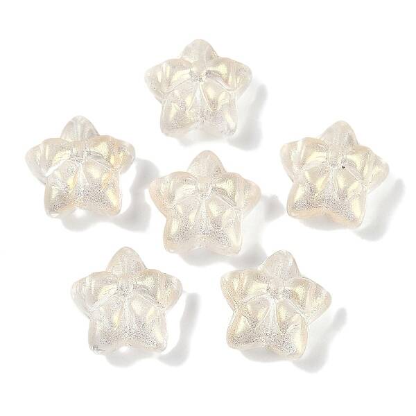 Transparent Spray Paint Glass Beads