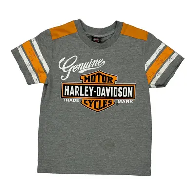 Age 6 Harley Davidson T-Shirt - Small Grey Cotton Blend