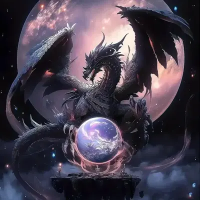 Dragon Pattern DIY Acrylic Diamond Arts Colorful Painting without Frame, DIY 5D Diamond Arts Colorful Painting Kit, Wall Art ...