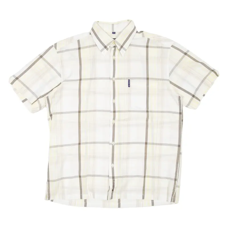 BEN SHERMAN Mens Shirt Yellow Check M