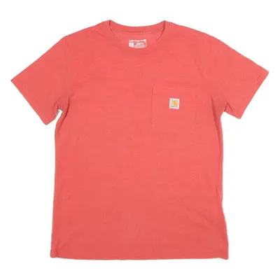 CARHARTT Loose Fit Mens T-Shirt Pink S