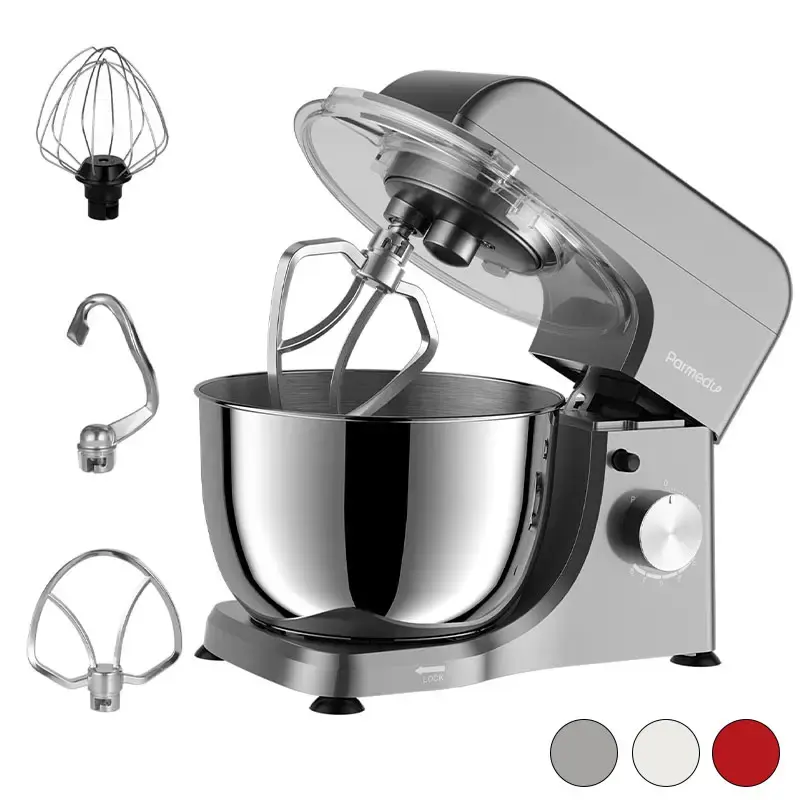 Electric Kitchen Stand Mixer: 380W 8-Speed Tilt-Head Household Food Mixer - 4.75-Qt 304 Stainless Steel Bowl with Cover & Egg...