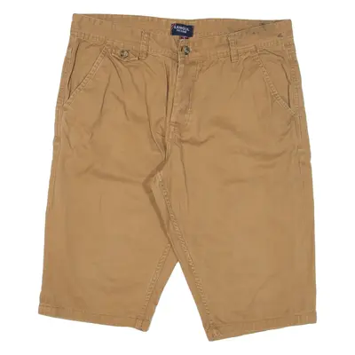 KANGOL Mens Jorts Shorts Brown Relaxed L W34