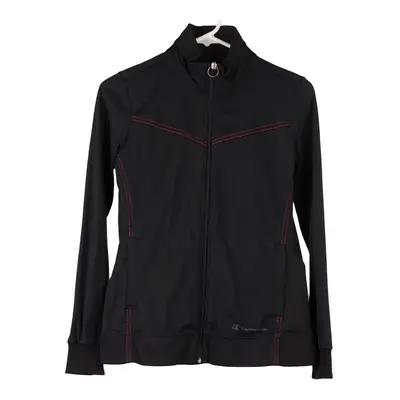 Champion Track Jacket - Small Black Polyester