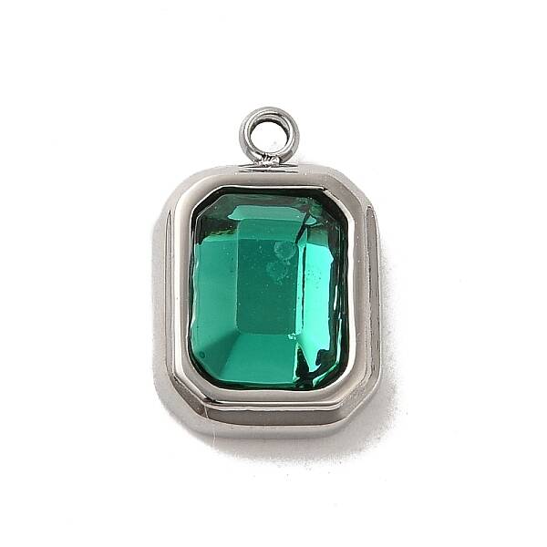 304 Stainless Steel Glass Pendants