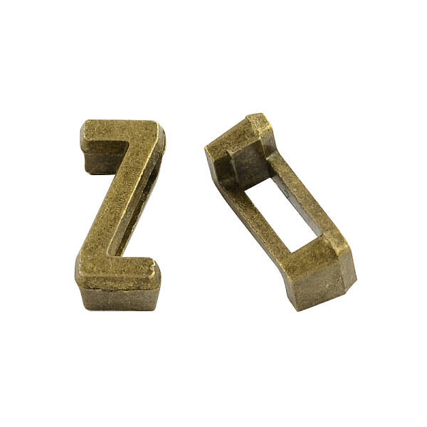 Tibetan Style Alloy Letter Slide Charms