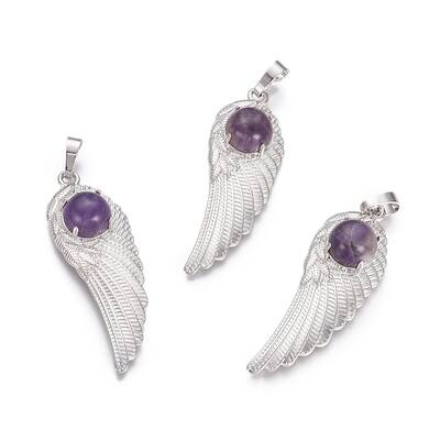 Natural Amethyst Pendants