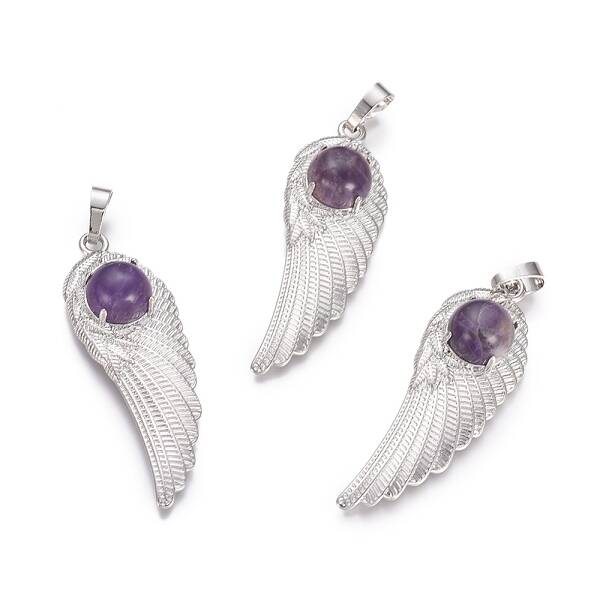 Natural Amethyst Pendants