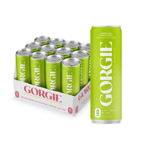 GORGIE Sugar Free Natural Energy Drinks, Sparkling Citrus Burst (12 Pack) - Healthy Energy Drinks - Natural Coffee Replacemen...