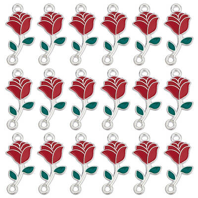 50Pcs Alloy Enamel Connector Charms