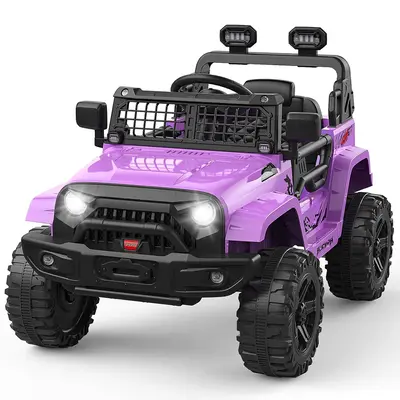Garvee Ride P Series 12V Kids Electric Ride On Truck Car w/Parent Remote Control, Spring Suspension, LED Lights & AUX Port | ...