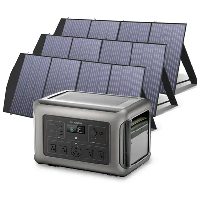 ALLPOWERS Solar Generator Kit 3200W Power Station 200W Solar Panel