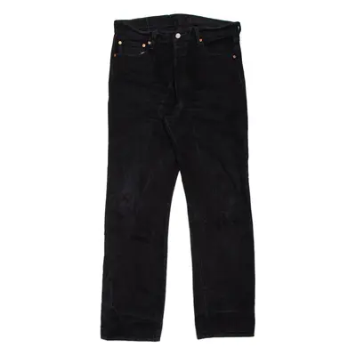 LEVI'S 501 Jeans Mens Black Regular Straight W36 L34