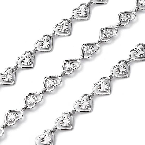 304 Stainless Steel Heart Link Chains